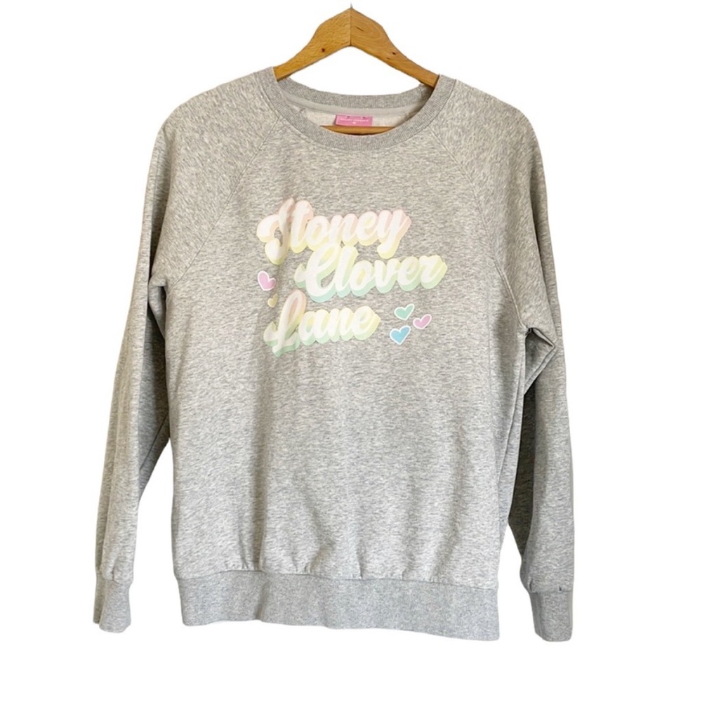 Stoney Clover Lane x Target Womens Gray Spell Out Pastel Logo Sweatshirt size M